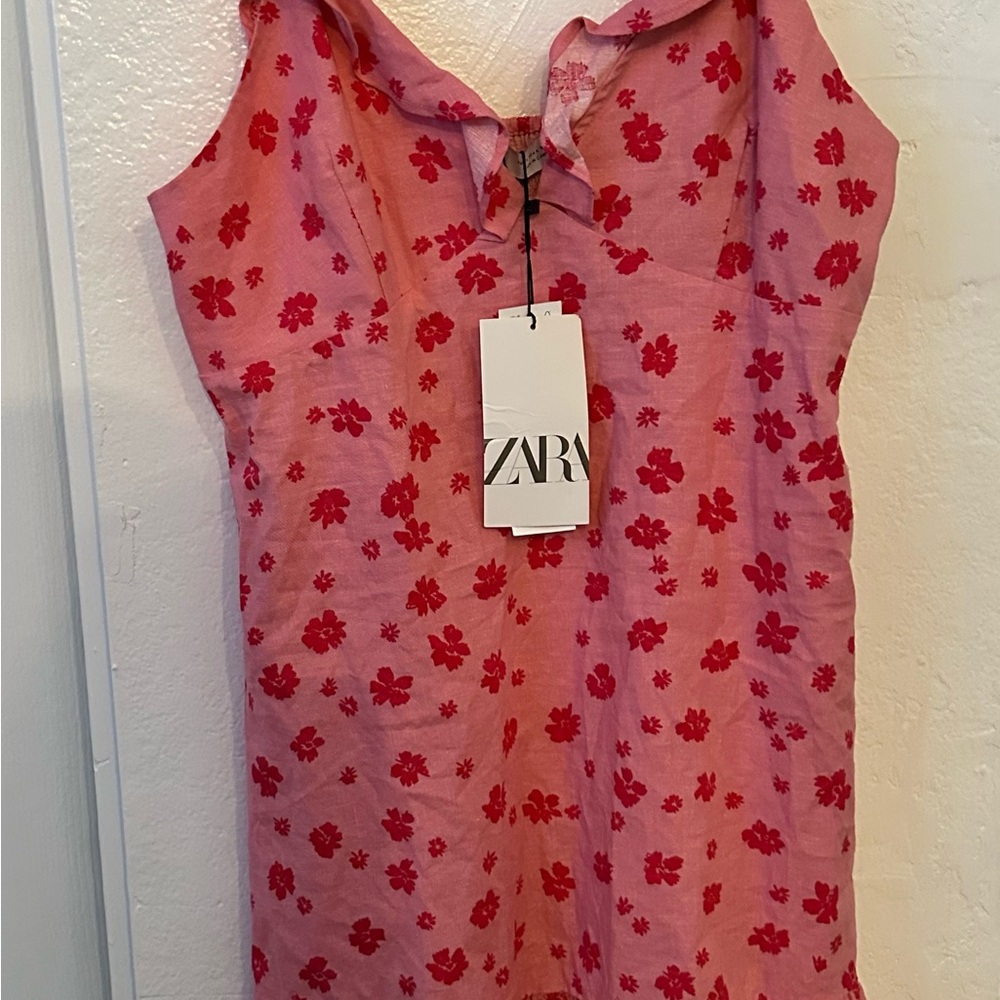 Zara Pink Floral Dress